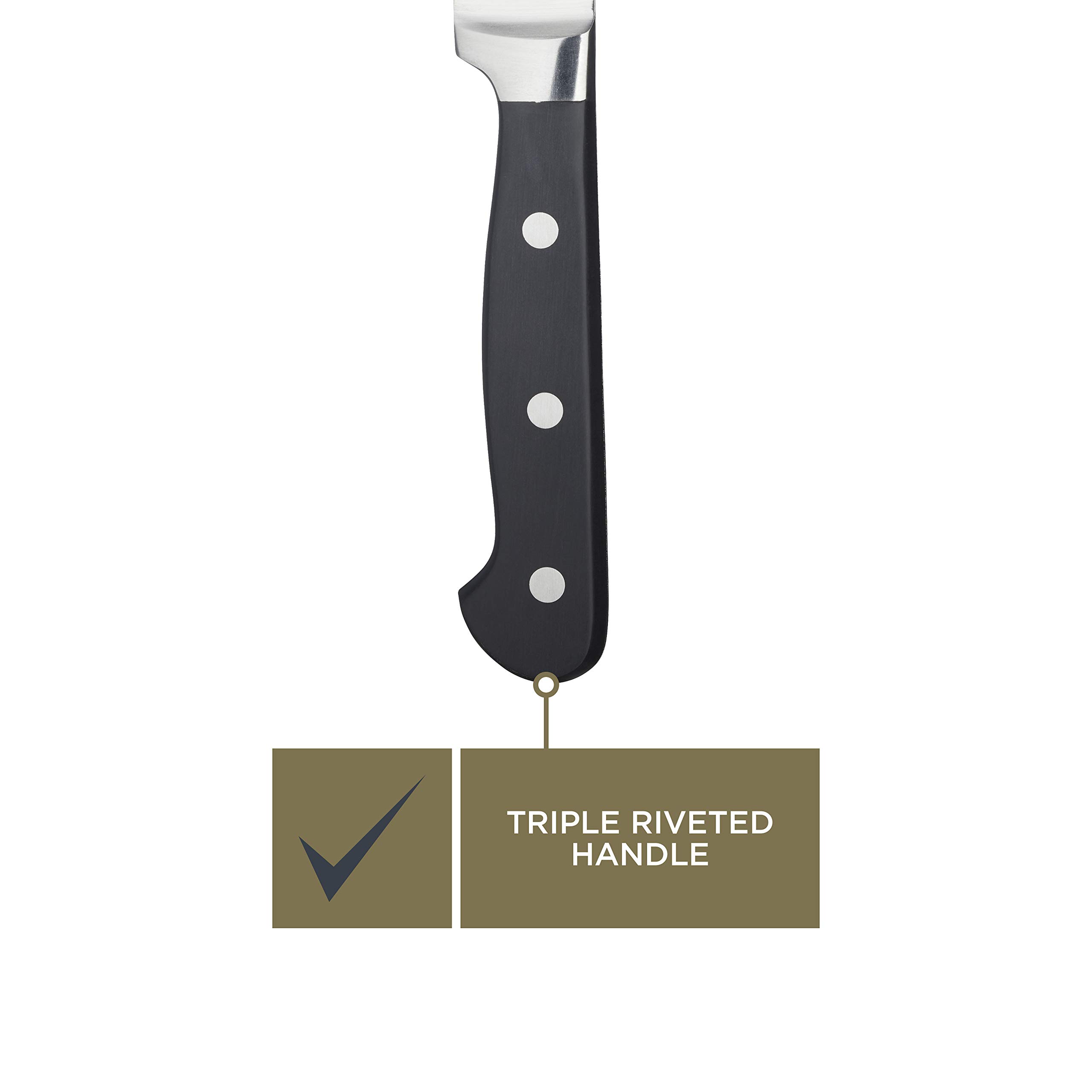 Premium Serrated Bread Knife 8 Inch (20cm) with Blunt Rounded Tip - Durable Stainless Steel Blade for Slicing Bread, Cakes & Pastries - Includes Hanging Display Pack - Perfect for Bakeries, Kitchens & Gift Giving