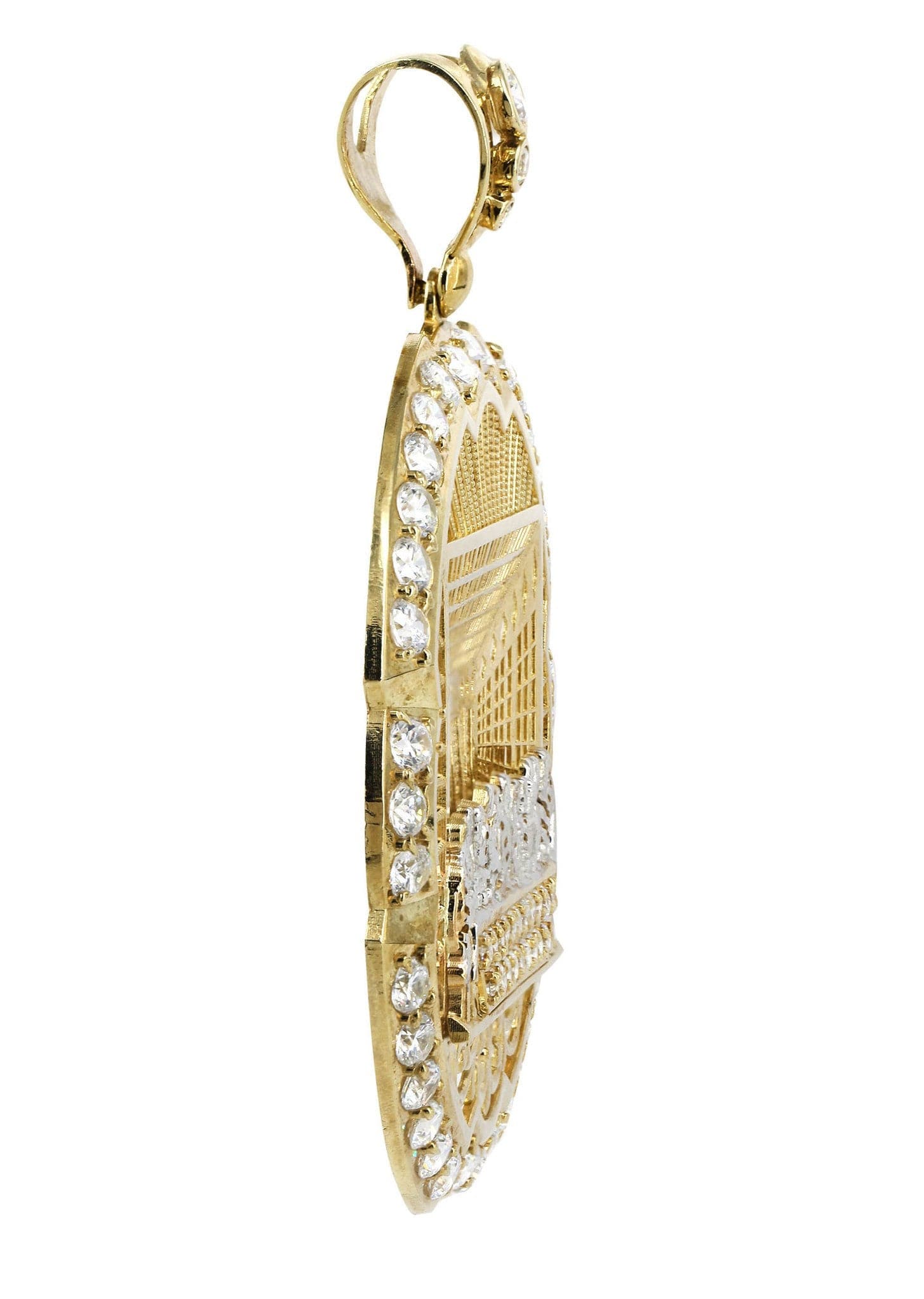 10K Gold Last Supper Religious Pendant Necklace - 34.3 Grams Elegant Jesus Christ Jewelry Gift for Men & Women - Perfect for Church, Baptism, Confirmation & Daily Wear
