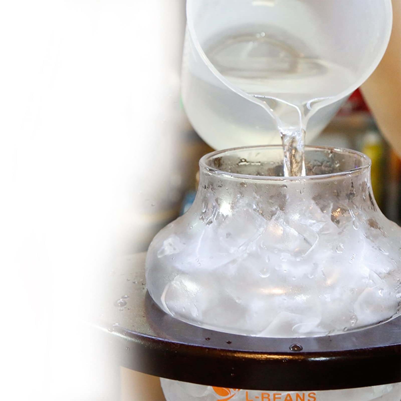 Premium Manual Ice Drip Coffee Maker - Portable Cold Brew & Espresso Machine with Built-in Grinder - White | Perfect for Camping, Office & Home Barista Use