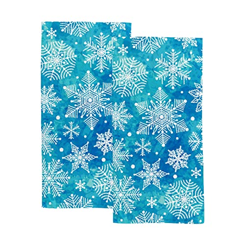 Christmas Blue Snowflakes