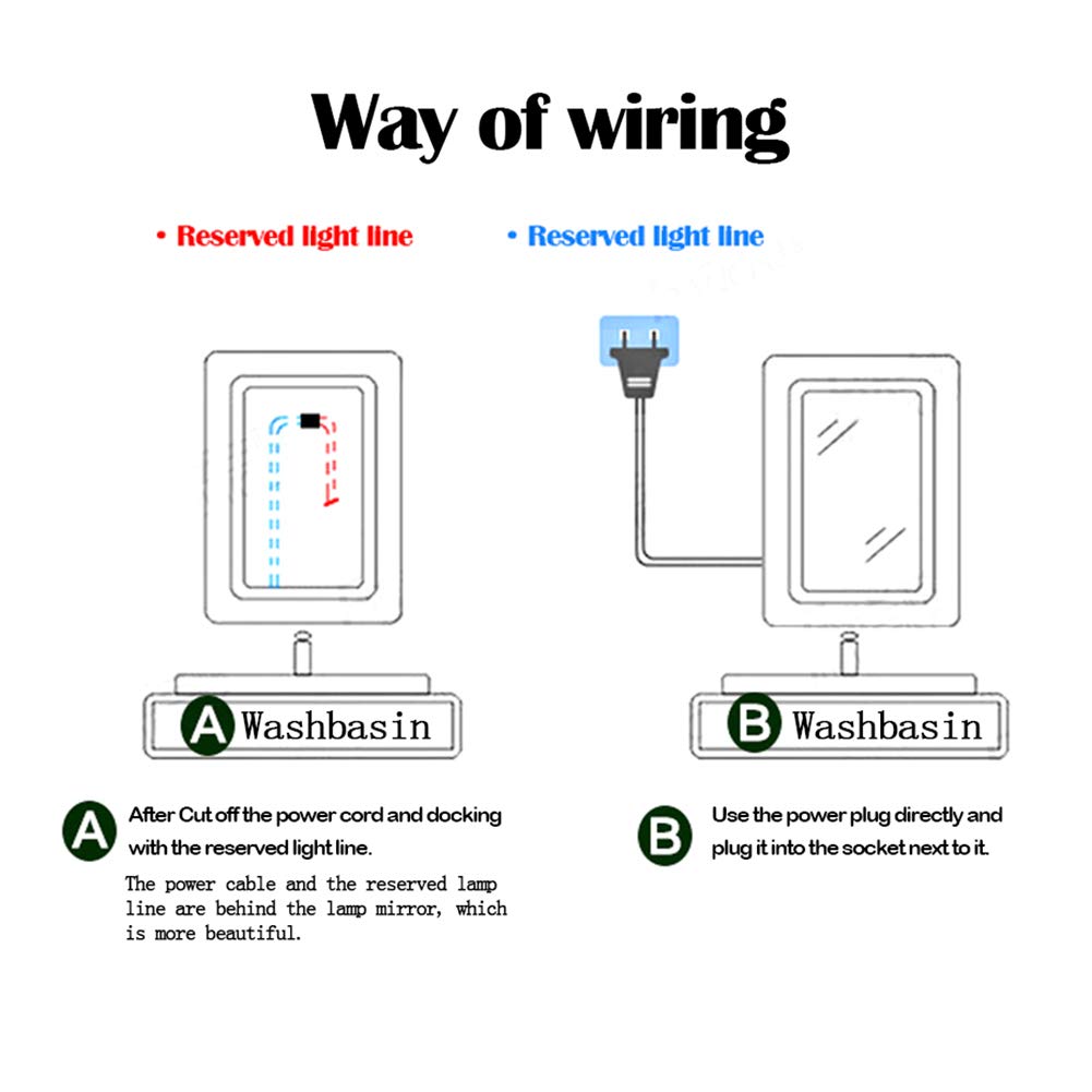 LED Illuminated Bathroom Mirror with Sensor Switch, Demister & Digital Clock - Square Wall-Mounted Vanity Mirror with White/Warm Dual Light for Makeup & Shaving - Perfect for Modern Bathrooms, Bedrooms and Dressing Rooms
