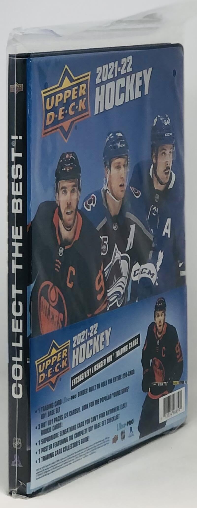 2021-22 Upper Deck Series 1 Hockey Starter Kit Binder Set - Complete Hockey Card Collection for NHL Fans - Perfect for Trading, Collecting & Displaying at Home or Games