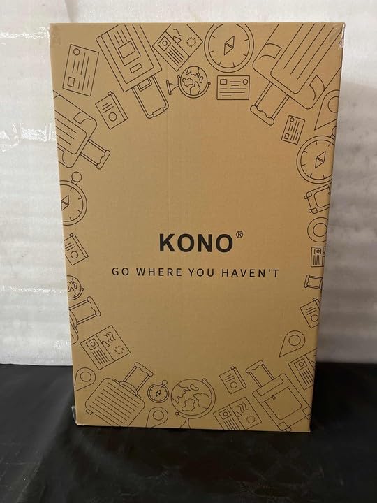 Kono 20 Inch Carry-On Luggage - Ultra Lightweight ABS Hard Shell Cabin Suitcase with 360° Spinner Wheels, TSA Lock & Expandable Design (Beige) - Perfect for Business Travel, Weekend Getaways & Airplane Cabin Use