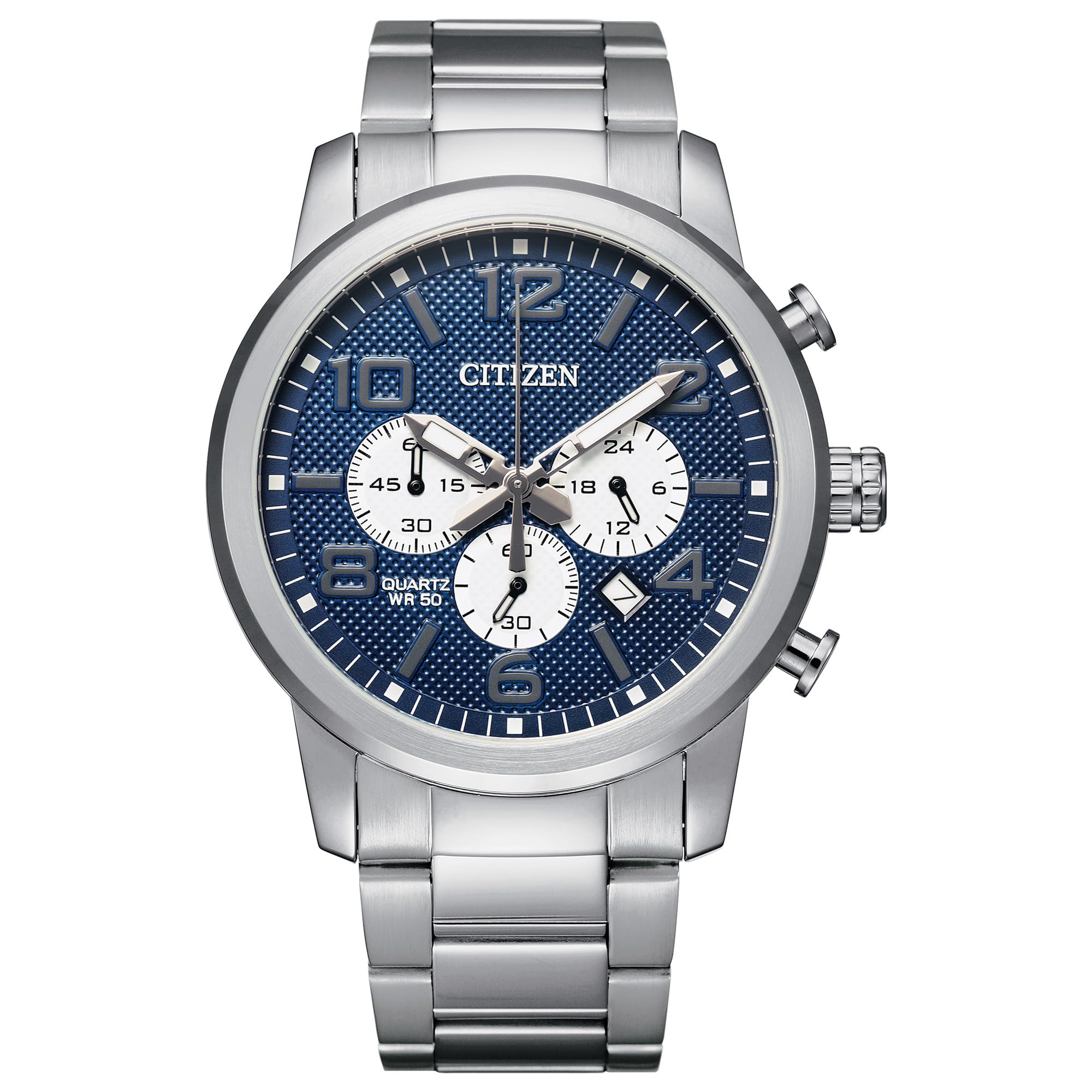 Citizen Men's Quartz Stainless Steel Watch - Classic Analog Dress Watch for Business, Casual & Formal Occasions