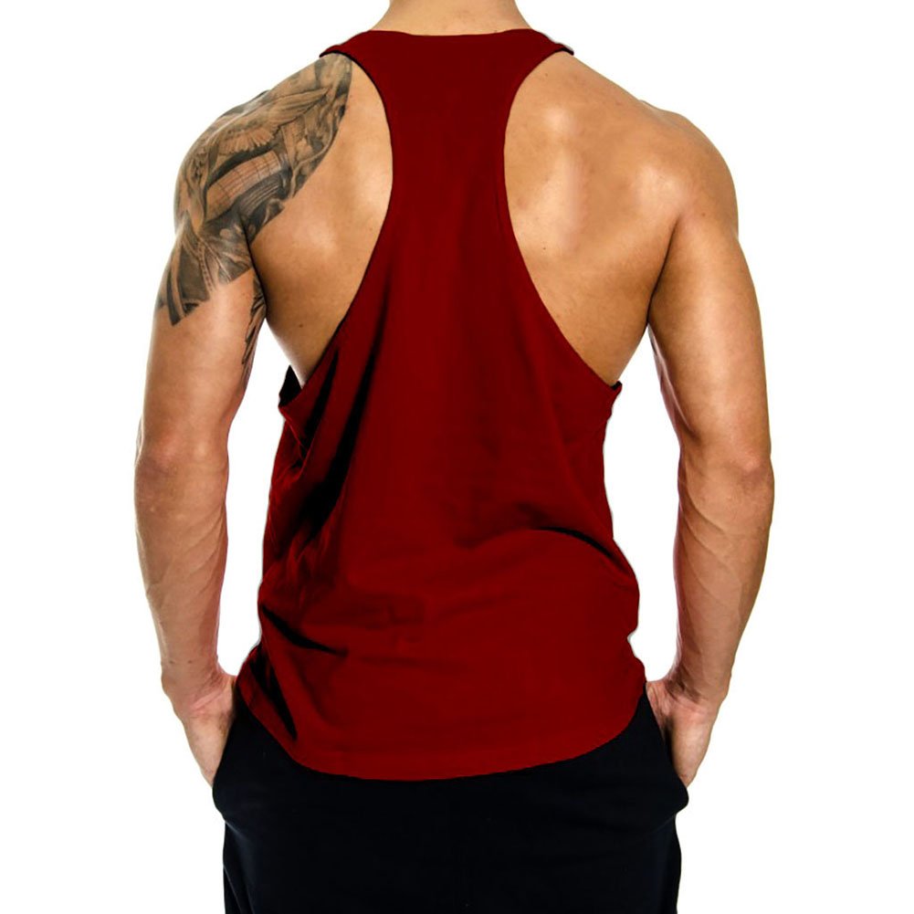 Men's 3 Pack Workout Tank Tops - Gym Muscle Shirt Y-Back Fitness Bodybuilding Sleeveless T-Shirts for Running, Weightlifting & Summer Wear