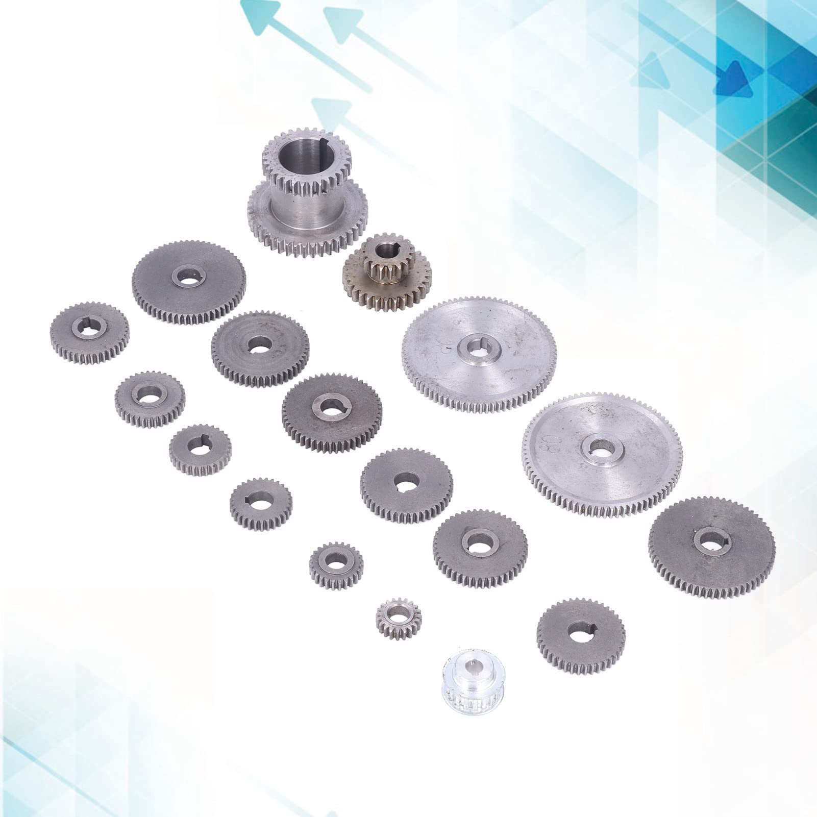 Metal Gear Kit - Mini Gears Set for CJ0618 Lathe Cutting Machine | Multiple Sizes | Replacement Parts for Metalworking & DIY Projects