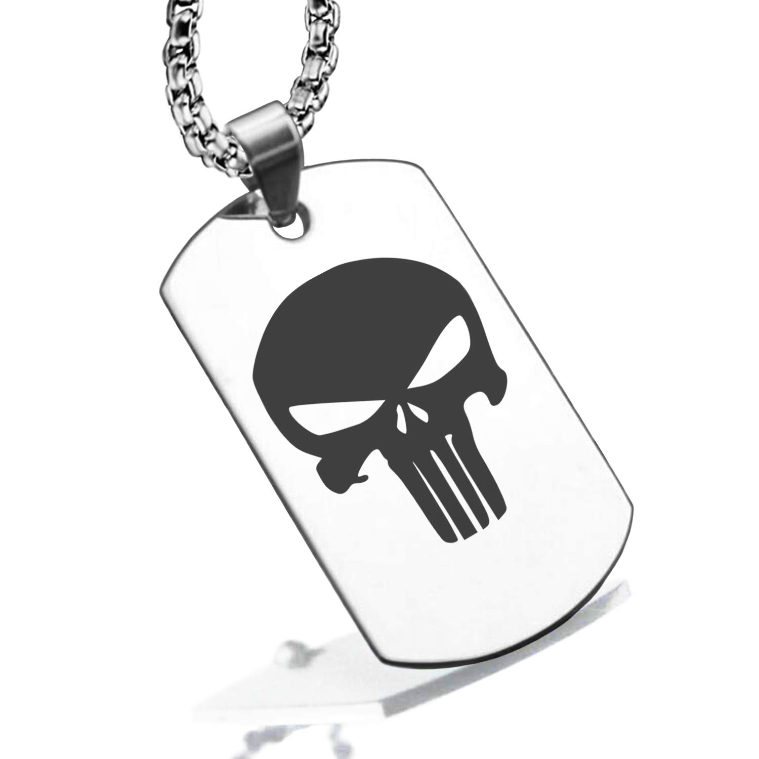 Stainless Steel Superheroes Dog Tag Pendant Necklace for Men - Avengers, Batman, Superman Jewelry Gift for Cosplay & Comic Fans