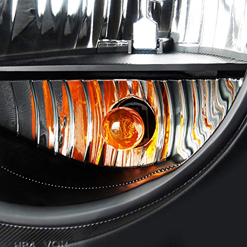 AKKON Replacement Headlights for Jeep Grand Cherokee - Black LED Headlamp Assembly Pair (Driver & Passenger Side) | Durable Off-Road Lighting Upgrade for Night Driving & Adventure