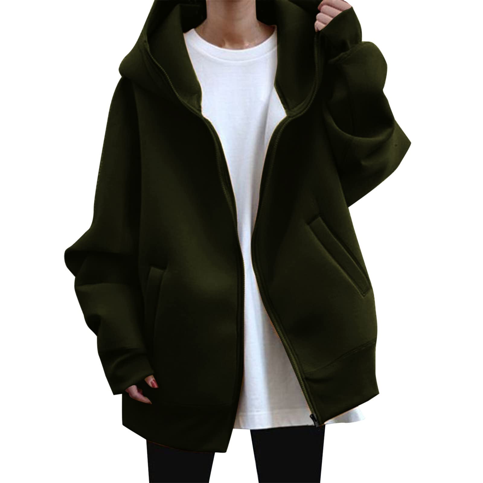 Women's Long Sleeve Solid Color Pullover Sweatshirt - Loose Fit Irregular Hem Casual Tops for Women | Perfect for Everyday Wear, Office, and Weekend Outings
