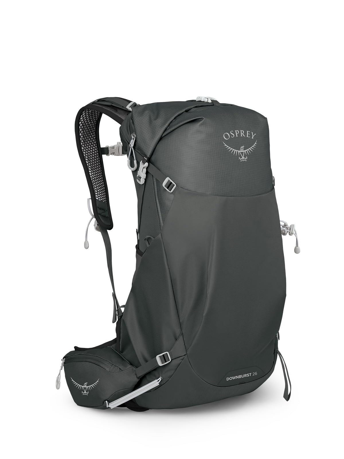 Osprey Downburst 26L Men's Hiking Backpack - Lightweight Water-Resistant Daypack for Outdoor Adventures, Travel & Commuting - Dark Charcoal