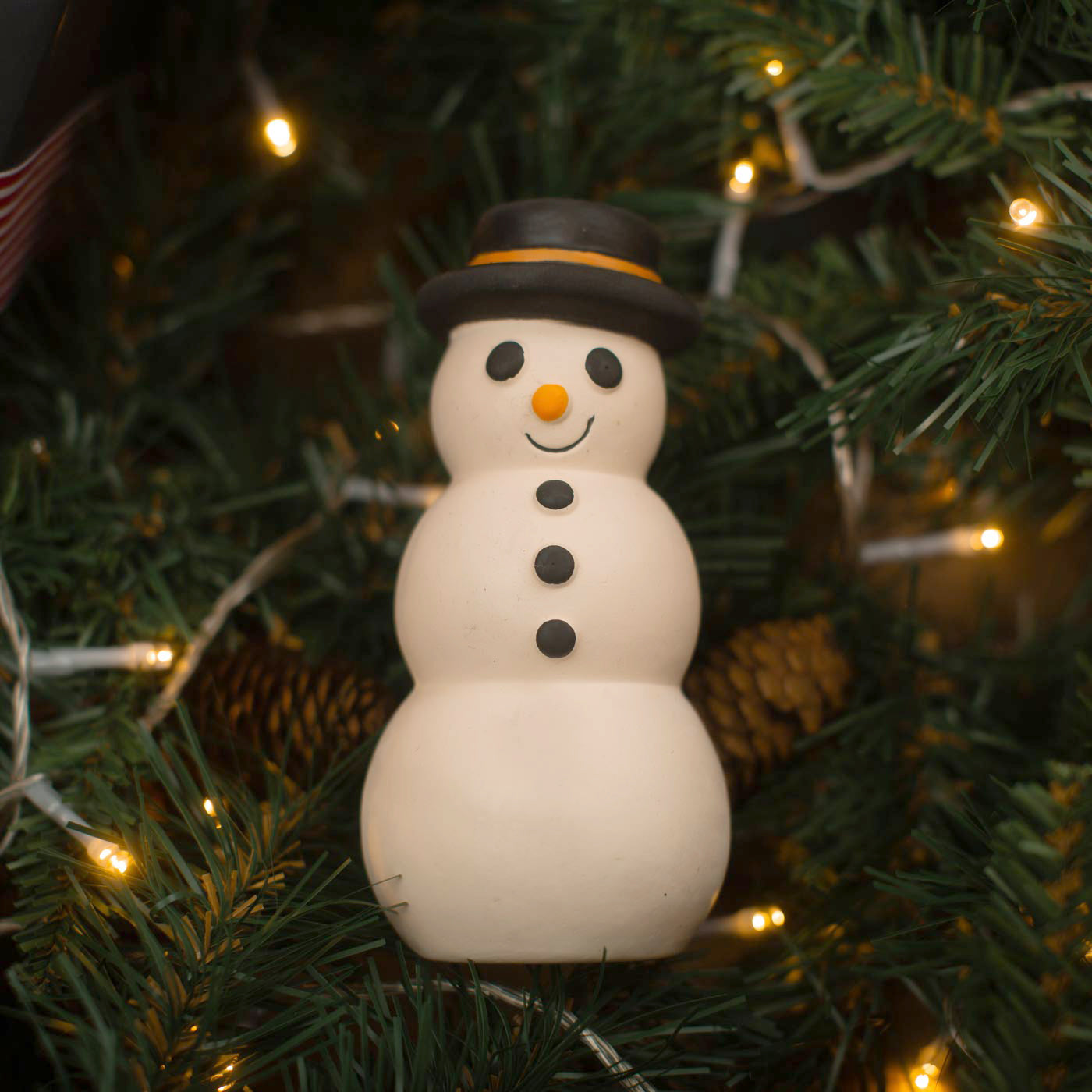 Petface Santos Snowman Dog Toy - Durable Chew Toy for Small & Medium Dogs - Fun Holiday Gift for Pets - Perfect for Indoor & Outdoor Playtime
