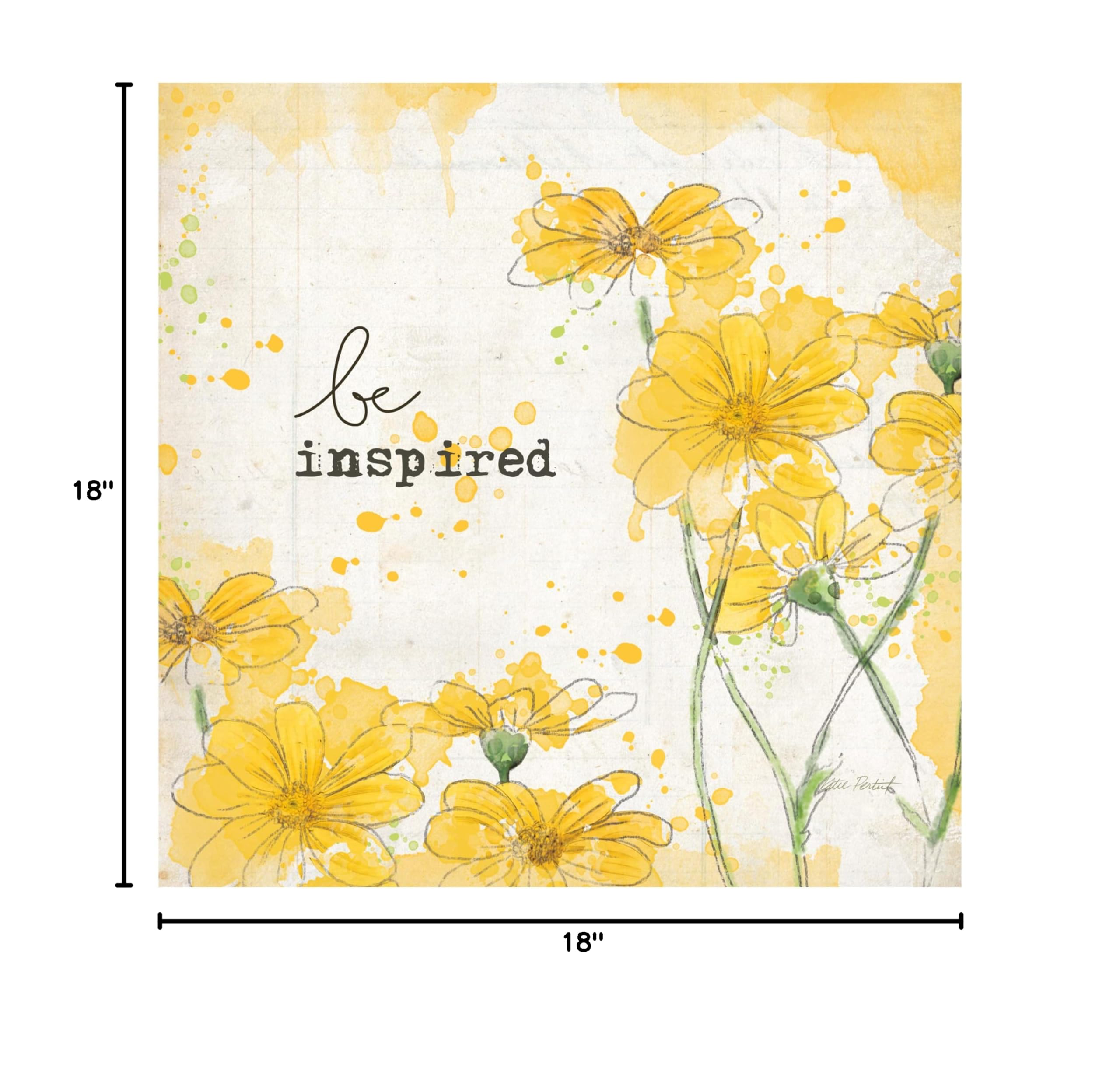 Trademark Fine Art 'You Shine II' Canvas Wall Art by Katie Pertiet - Modern Home Decor for Living Room, Bedroom & Office