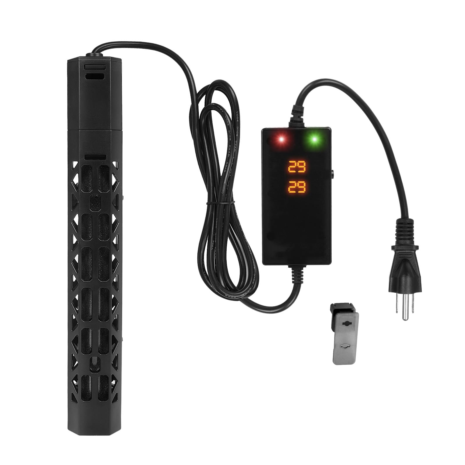 500W Submersible Aquarium Heater with Intelligent Frequency Conversion - Over-Temperature Protection & Auto Power-Off | Fish Tank Water Heater for Freshwater/Saltwater Tanks | Perfect for Tropical Fish, Marine Life & Reptile Habitats
