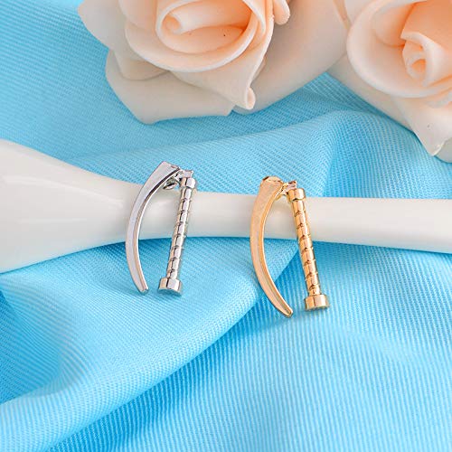 Sterling Silver & Gold Plated Laryngoscope Pin Brooch - Perfect Gift for Doctors, Nurses & Medical Graduates - Ideal for Graduation, White Coat Ceremony & Professional Badge Accessory