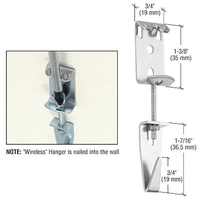 CRL Wireless Picture Hangers - Bulk Pack of 100 (3010B) - Perfect for Home Decor, Art Galleries & Office Wall Organization