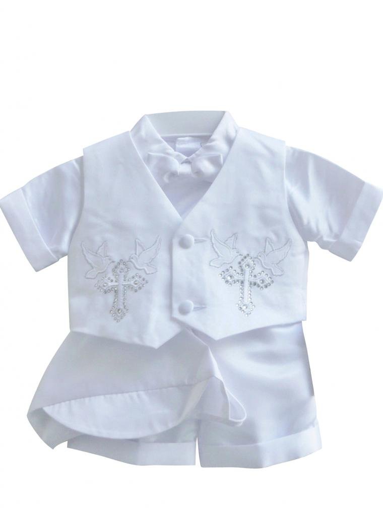 White Baptism Outfit for Boys - Baby to Extra Large (B4) | Perfect for Christening, First Communion & Special Church Events