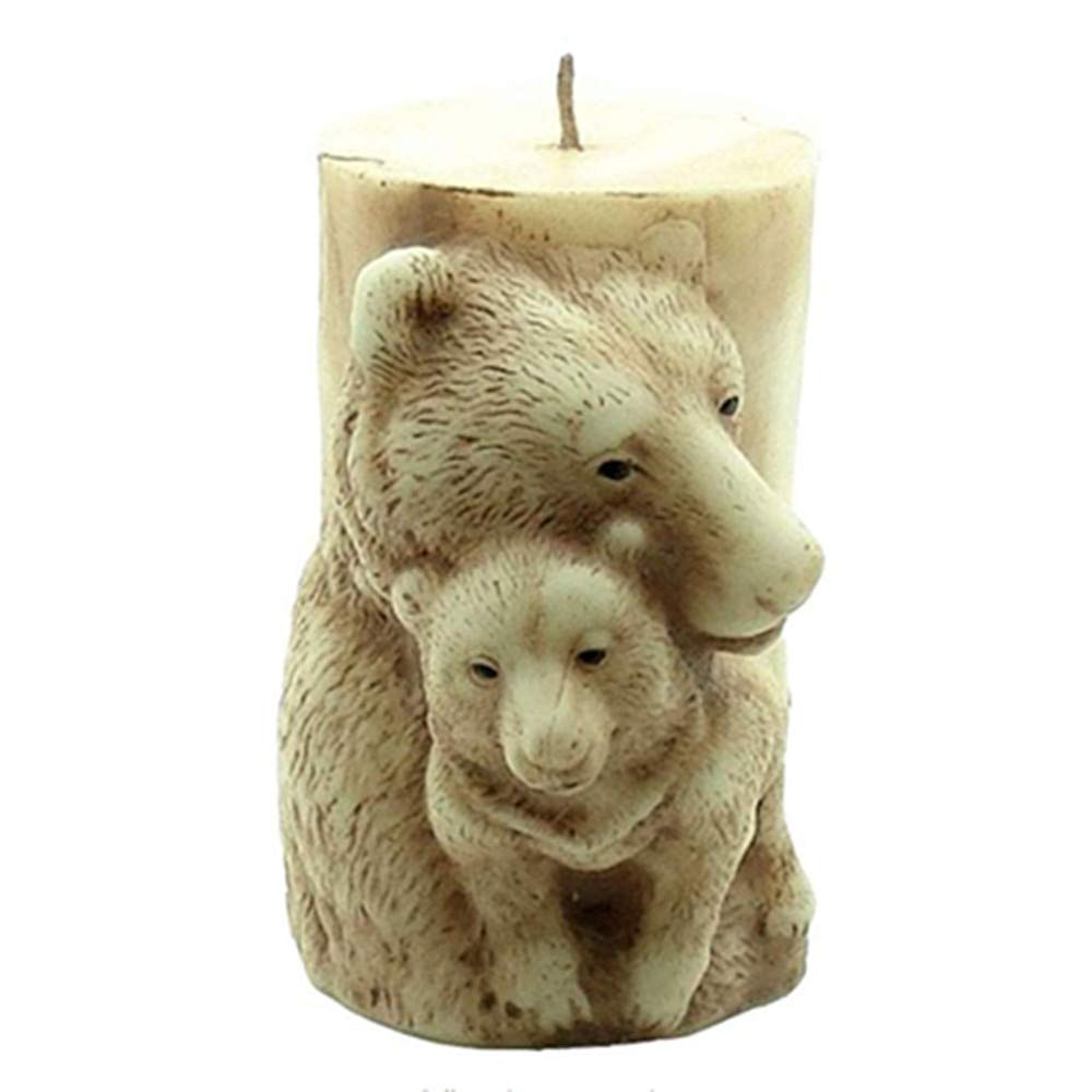 3D Bear Silicone Candle Molds for DIY Scented Candles, Wax Molds for Resin, Epoxy, Gypsum Crafts - Perfect for Home Decor, Wedding Favors & Gift Making