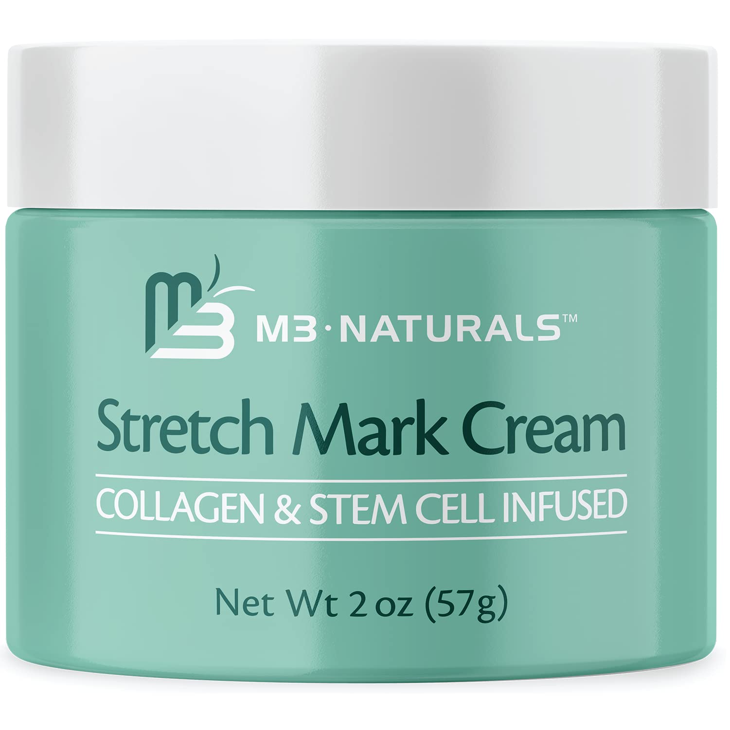 M3 Naturals Stretch Mark Cream with Collagen & Stem Cell - Maternity Skincare Oil for Stretch Mark Prevention & Scar Removal - Infused with Green Tea Extract & Raspberry Ketones - Perfect for Pregnancy & Postpartum Skin Care