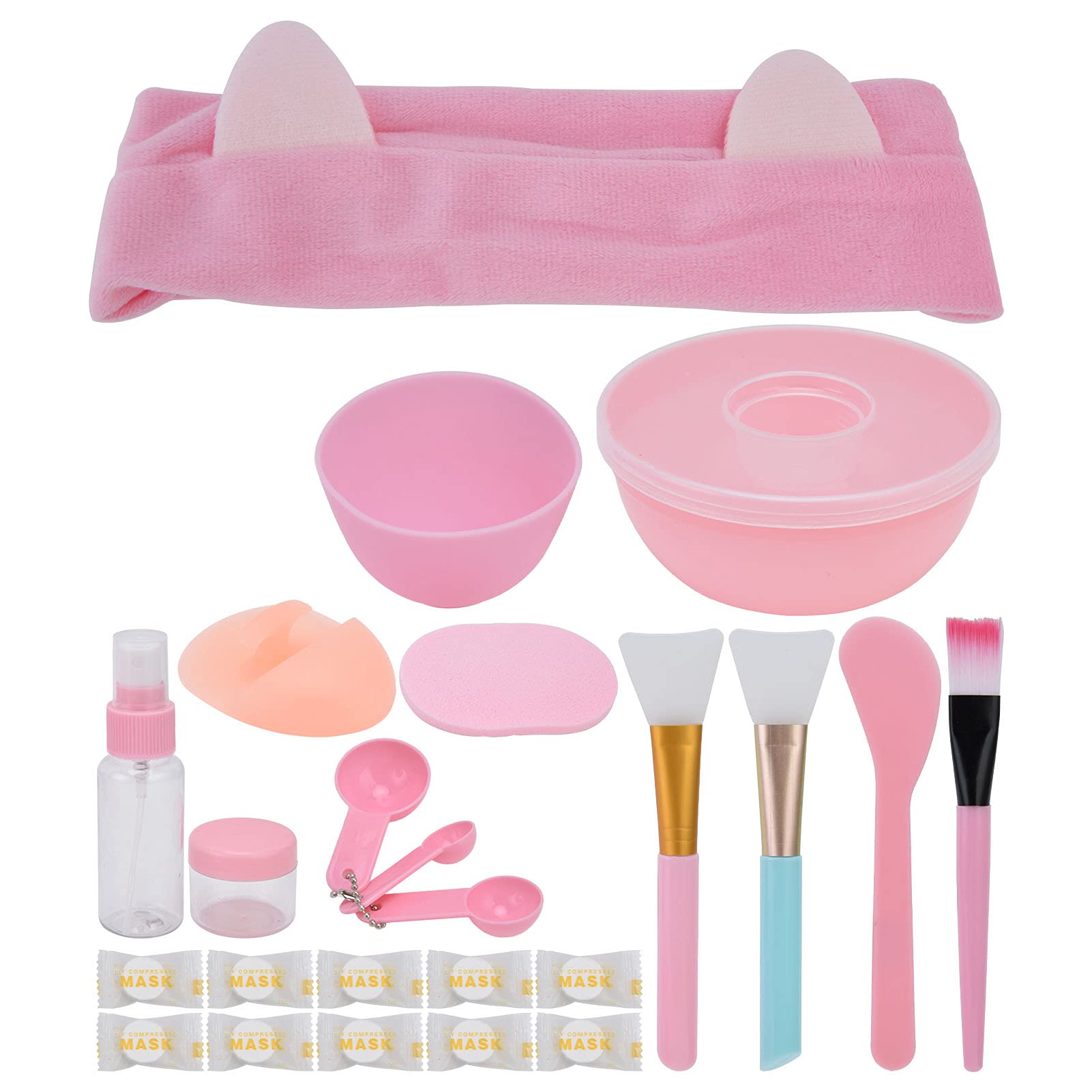 13-Piece Professional Face Mask Mixing Bowl Set with Silicone Brush & Spatula - DIY Skincare Tools for Home Spa, Facial Treatments & Beauty Salon Use