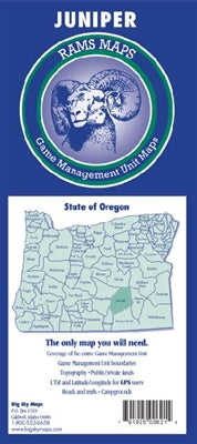 Big Sky Maps Juniper GMU Map - Detailed Hunting & Outdoor Navigation for Montana Wilderness Adventures