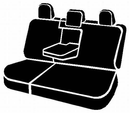 Fia TR42-62 Gray Custom Fit 60/40 Split Rear Seat Cover - Durable Saddle Blanket Style for Trucks & SUVs | Perfect for Road Trips, Camping & Outdoor Adventures