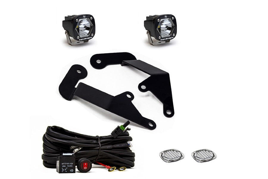 Ford Bronco Baja Designs S1 Series A-Pillar Light Kit - Clear Lens Off-Road LED Pod Lights for Enhanced Night Visibility - Perfect for Off-Roading, Overlanding & Night Driving Adventures