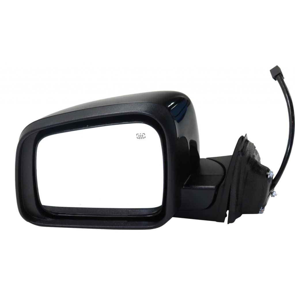 2011-2013 Jeep Grand Cherokee Power Heated Side Mirror Replacement - Driver Side Outer Rear View Mirror with GU5 Code & Paint-to-Match (Part# CH1320394/1JR97TZZAN) - Perfect for Winter Driving & Enhanced Visibility