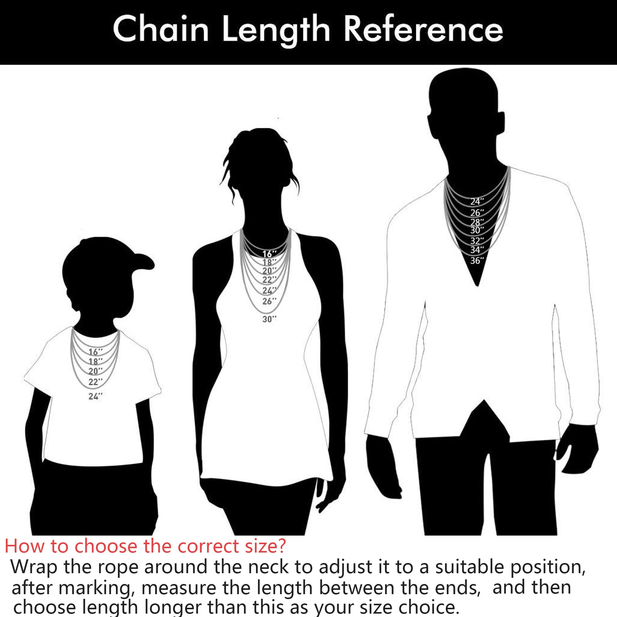 Stainless Steel Square Rolo Chain Necklace 2mm & 5mm - Round Box Chain Jewelry for Men & Women - Perfect for Everyday Wear, Gifts & Special Occasions