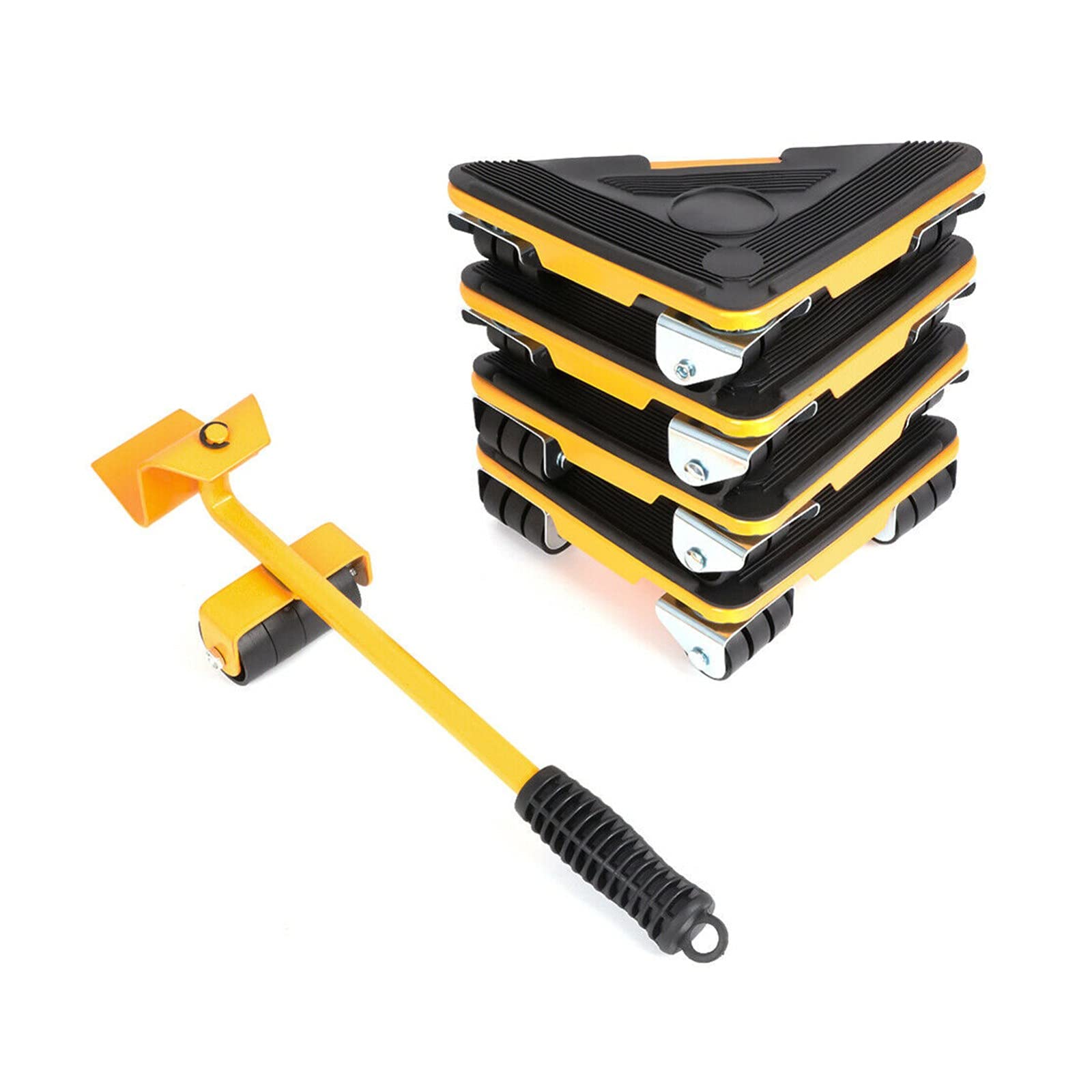WWWFZS 5-Piece Heavy Duty Furniture Sliders Set - Professional Moving Rollers & Wheels for Sofa, Refrigerator, Washer (Supports 300kg/660lbs) - Perfect for Home Moving, Office Relocation & Furniture Rearrangement