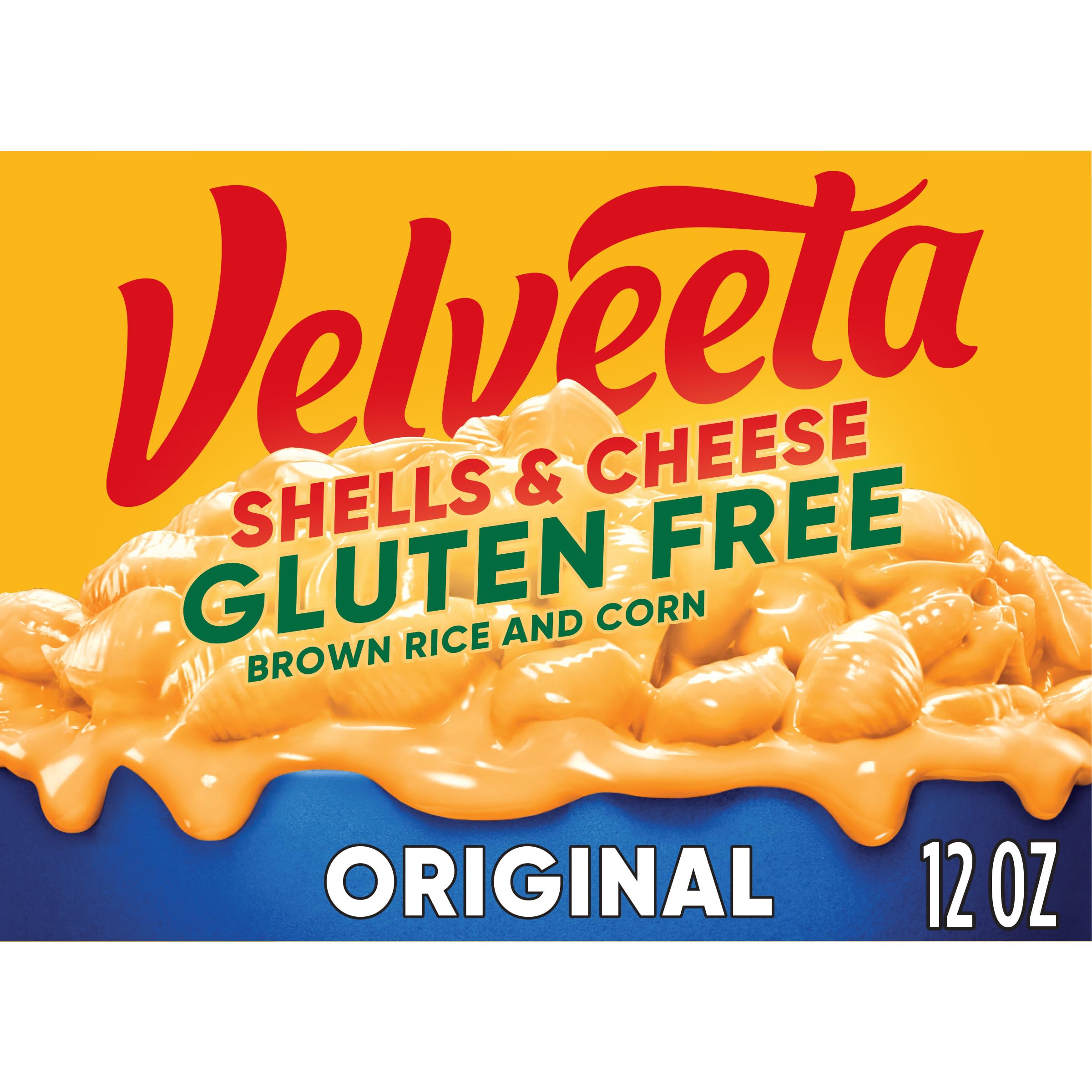 Velveeta Gluten Free Shells & Cheese - 12 oz Box - Quick & Easy Mac and Cheese Dinner for Kids & Family Meals - Perfect for Lunch, Dinner, or Snacks