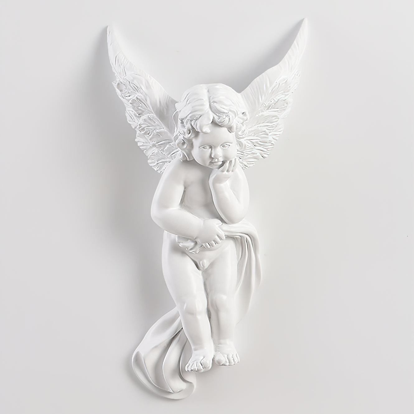 Angel Resin Wall Lamp - Elegant Decorative Lighting for Bedroom, Living Room & Hallway - Perfect for Home Decor & Ambient Lighting