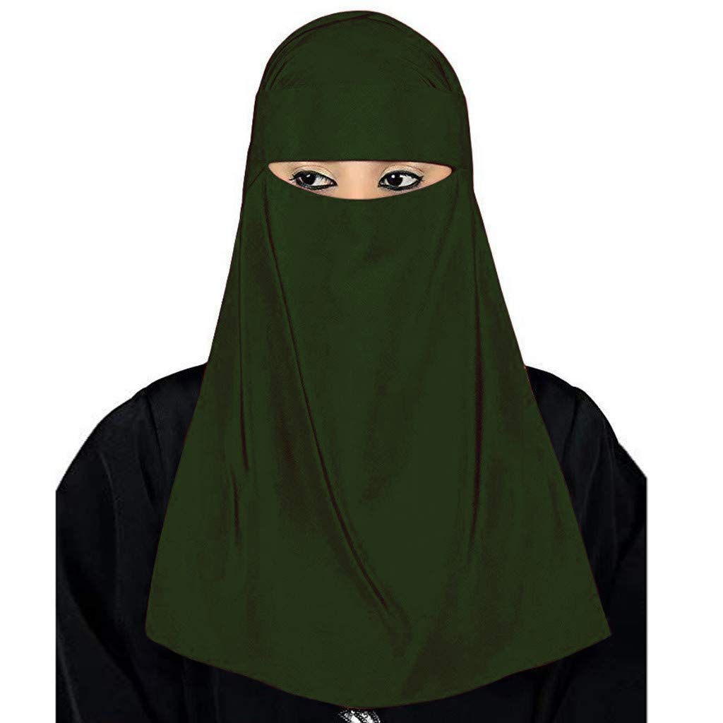 VECDUO Women's Muslim Headscarf - India Style Hijab Wrap Cap, Shawl, Headband & Neck Gaiter - Perfect for Prayer, Travel, and Everyday Modesty Fashion