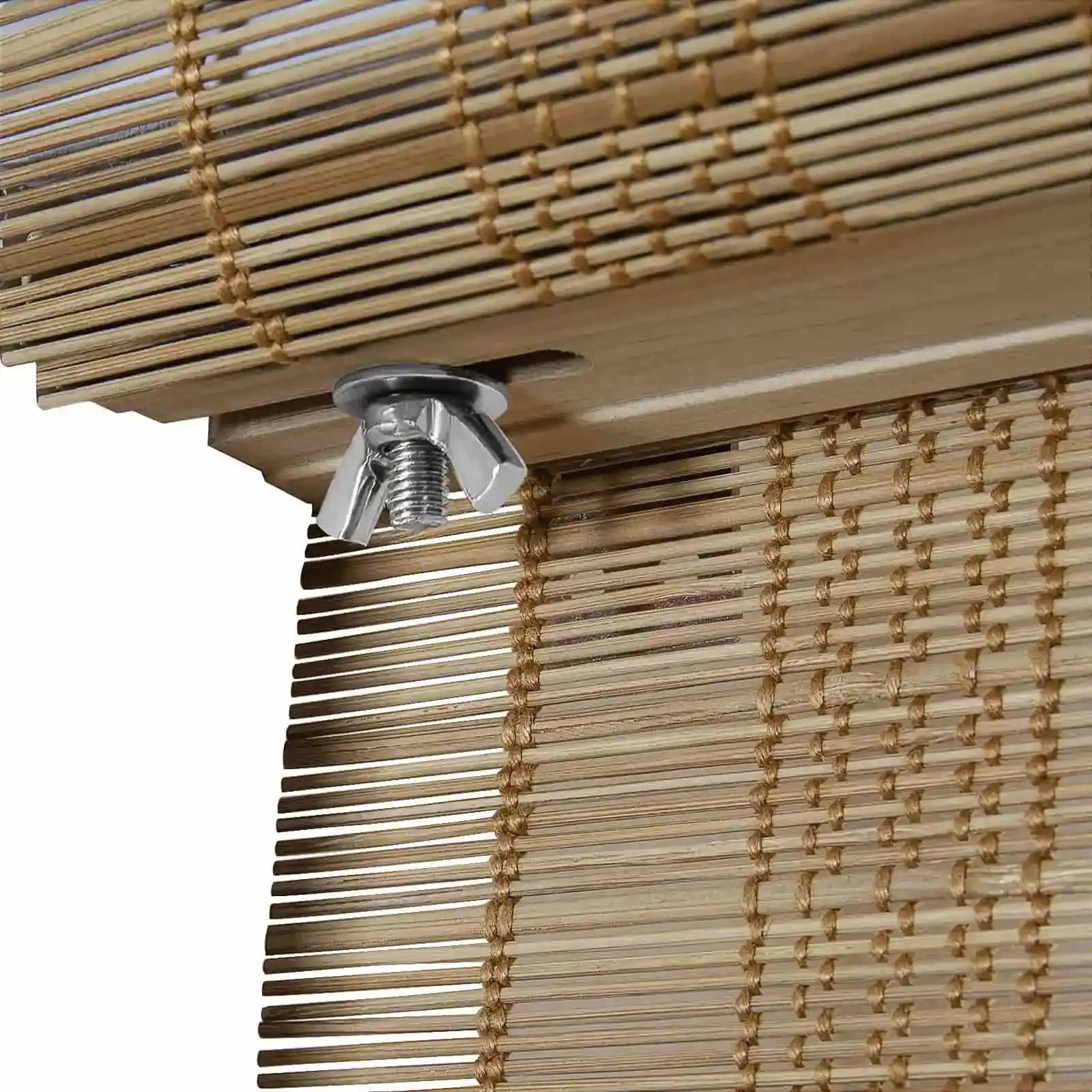 Rae Natural Pure Bamboo Woven Shades Series Z - Eco-Friendly Window Blinds for Home & Office Privacy and Sun Protection