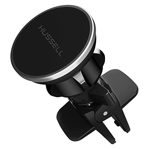 HUSSELL Mongoora Magnetic Car Phone Mount Holder - Universal 360° Rotating Air Vent Phone Stand for iPhone, Android, Samsung Smartphones - Perfect for Driving, Navigation & Hands-Free Calling - Great Gift Idea for Stocking Stuffers & White Elephant Exchanges