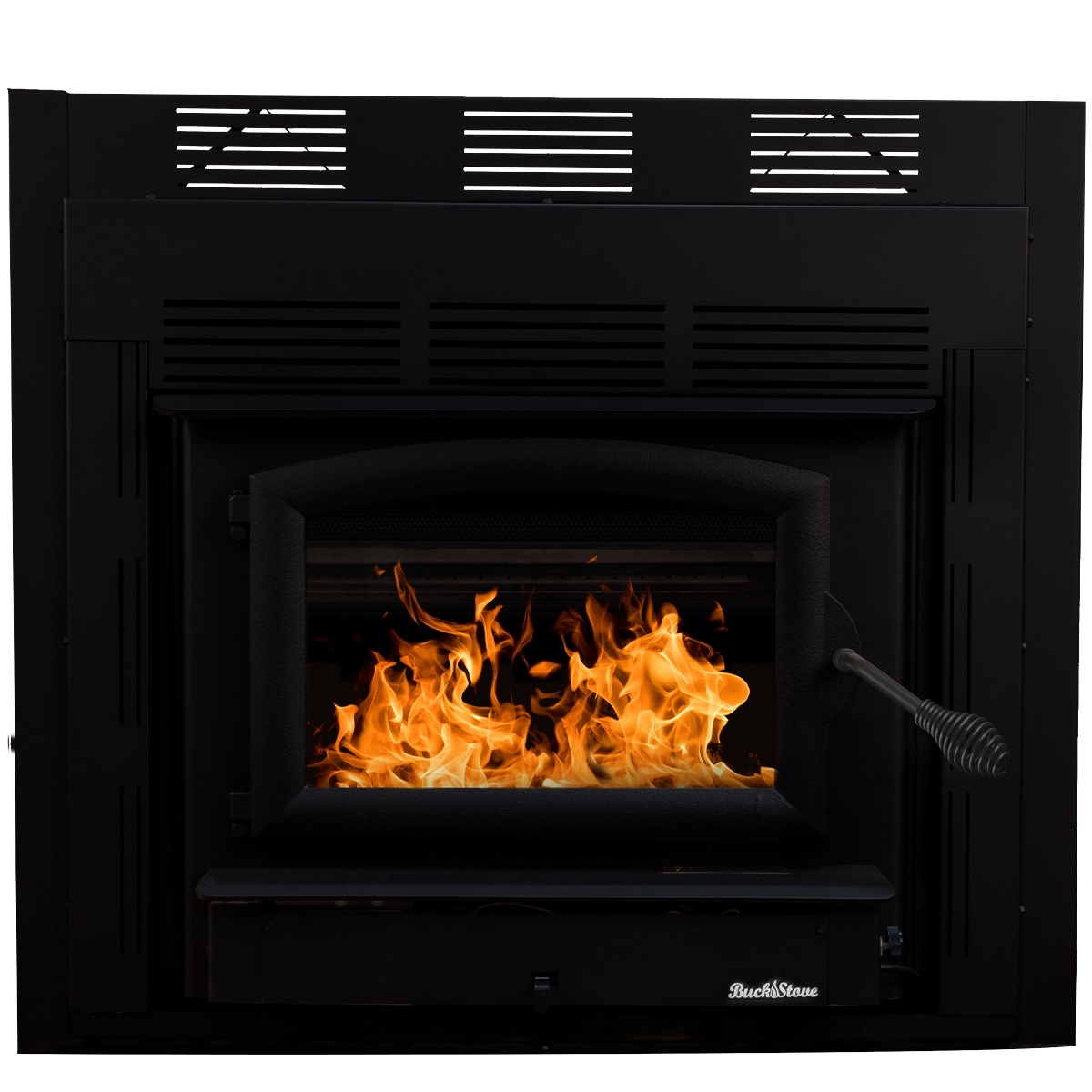 Buck Stove Model 74 Zero Clearance Non-Catalytic Wood Burning Fireplace with Blower - Efficient Home Heating for Living Rooms & Cabins