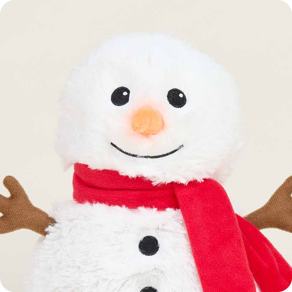 Red Knit Scarf with Snowman Design - Soft & Warm Winter Accessory for Women & Men - Perfect for Christmas, Snow Days & Outdoor Activities