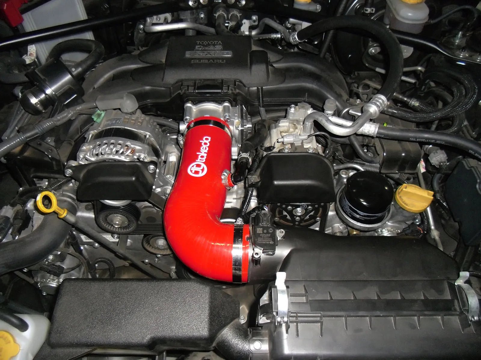 aFe Takeda Torque Booster Tube - Performance Air Intake System for Scion FR-S, Subaru BRZ & Toyota 86 (2013-2016) - Red - Enhance Engine Power & Acceleration for Street & Track Racing