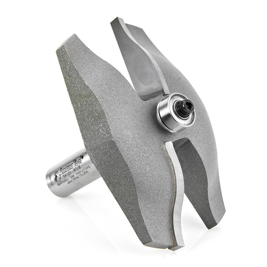 Amana 54121 Ogee Raised Panel 1/2 Shank Router Bit for Woodworking & Cabinet Making - Perfect for DIY Projects & Professional Carpentry