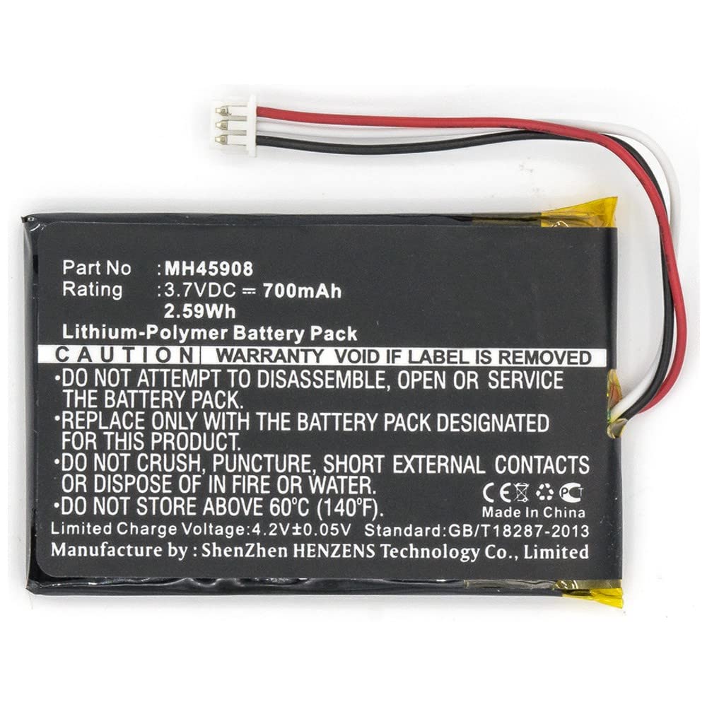 Synergy Digital Replacement Battery for Corsair H2100 Gaming Headset - 700mAh Li-Polymer High Capacity (3.7V) - Compatible with MH45908 - Perfect for Extended Gaming Sessions & Wireless Audio Use
