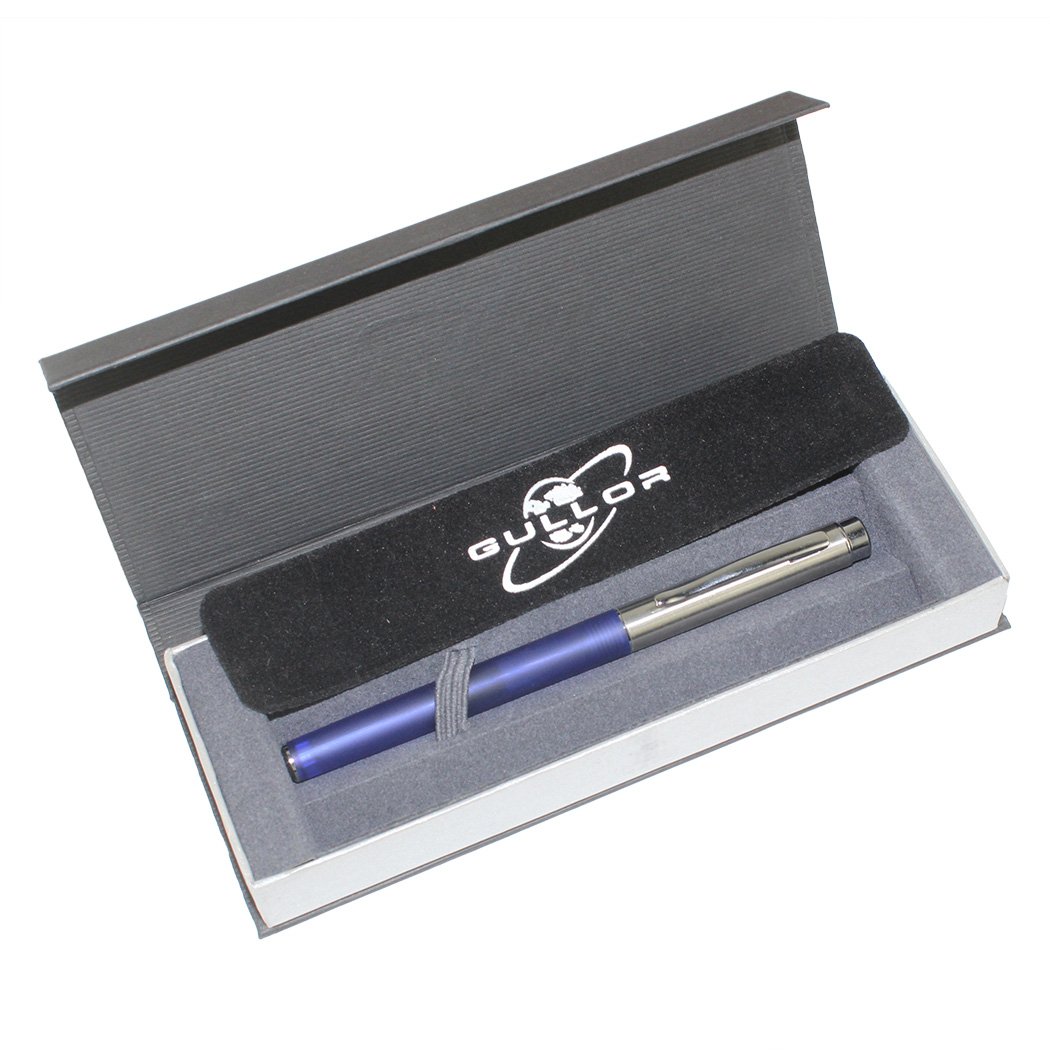Gullor Elegant Medium Nib Smooth Writing Fountain Pen with Gift Box - Blue Ink Luxury Pen for Professionals, Students & Calligraphy | Perfect for Office, School & Gift Giving
