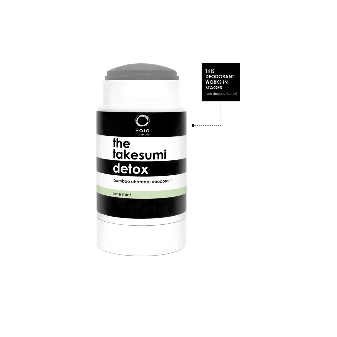 Takesumi Detox Charcoal Deodorant - Lime Mint Scent | Natural Odor Protection for Men & Women | Perfect for Gym, Work & Daily Use