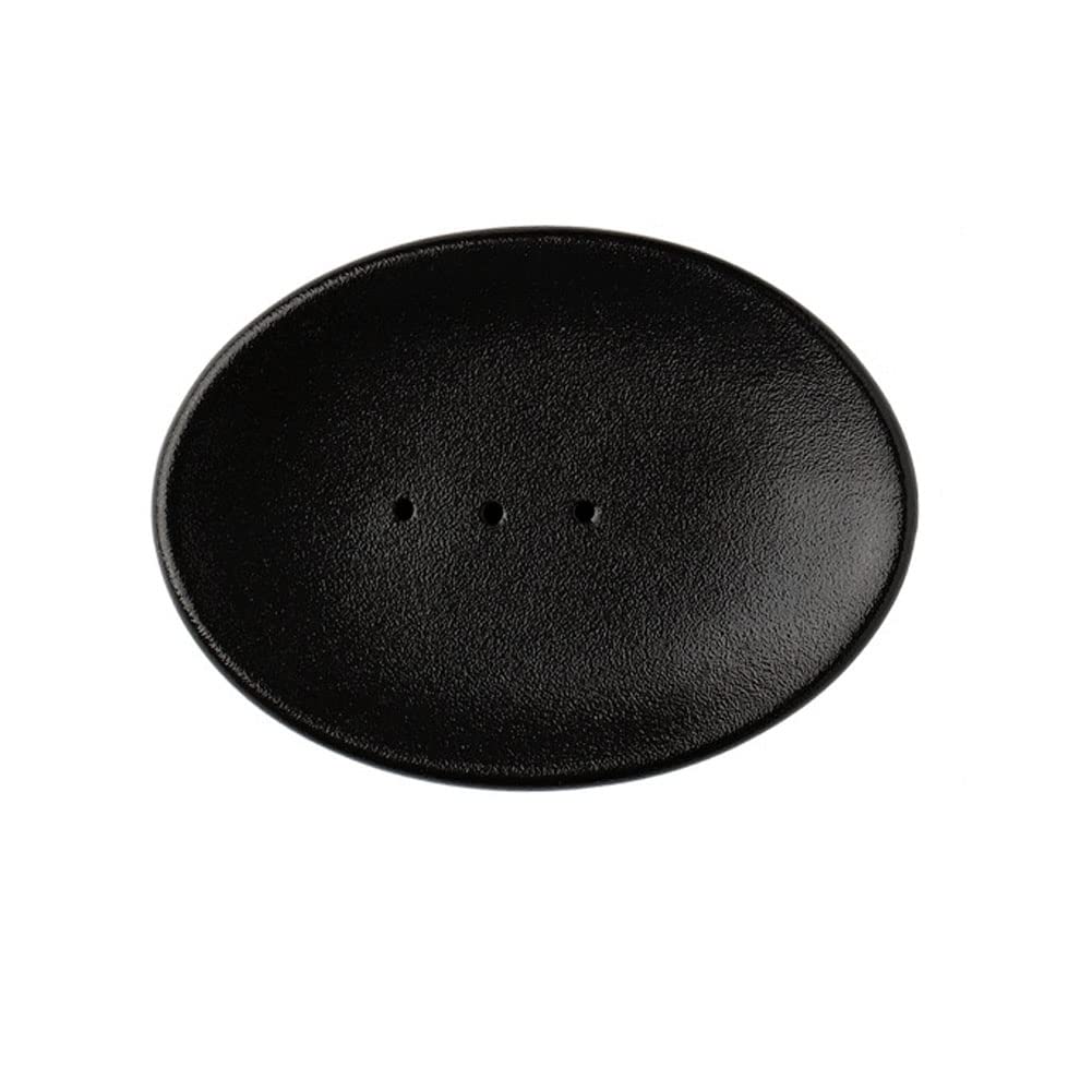 Ceramic Soap Dish with Drain Hole - Oval Bar Soap Holder for Bathroom, Shower & Kitchen Sink | Wall-Mounted Sponge & Soap Storage Container | Perfect for Showers, Vanities & Wet Areas