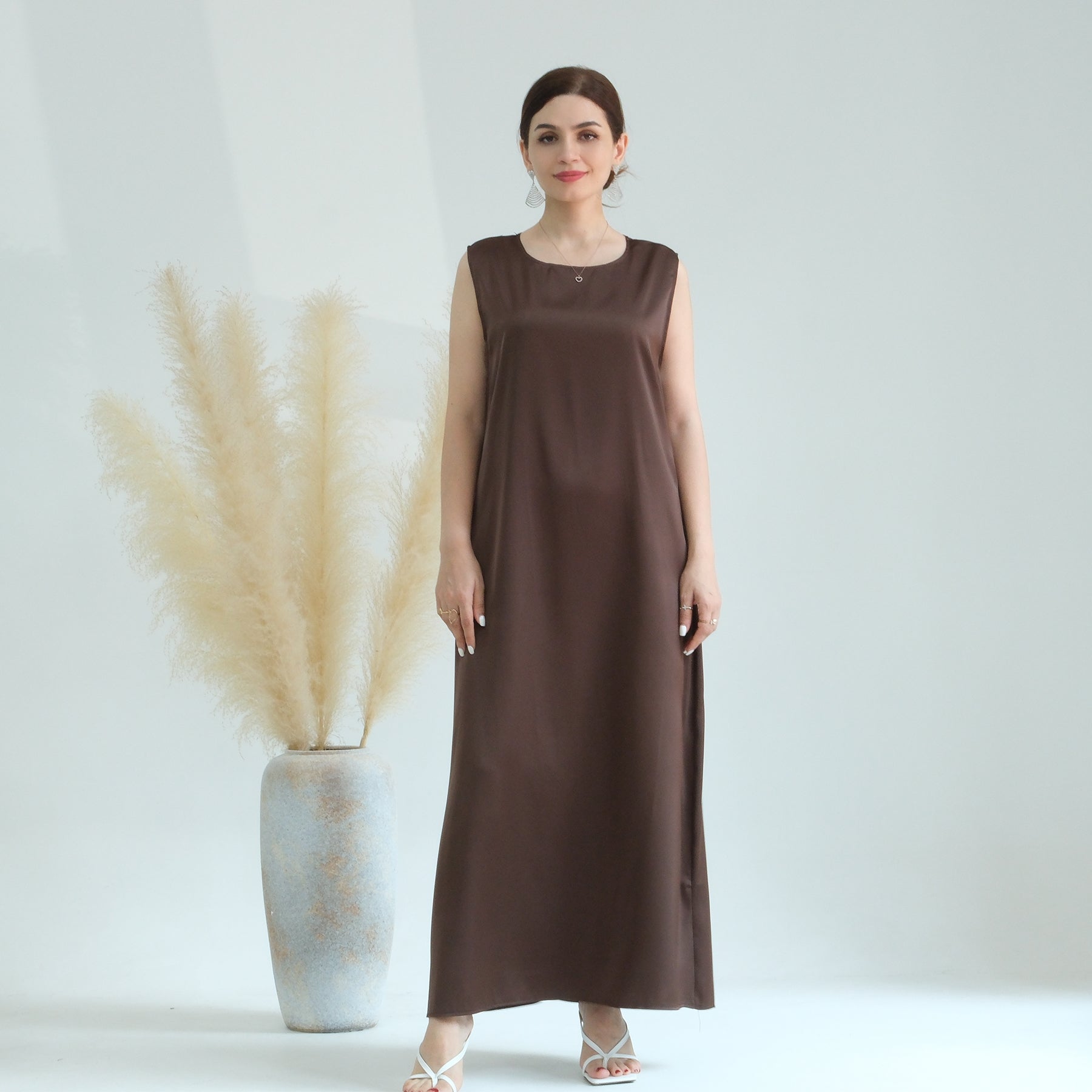 Aria2 Women's 3-Piece Matching Outfit Set - Chocolate Brown Casual Lounge Wear for Home, Travel & Everyday Comfort