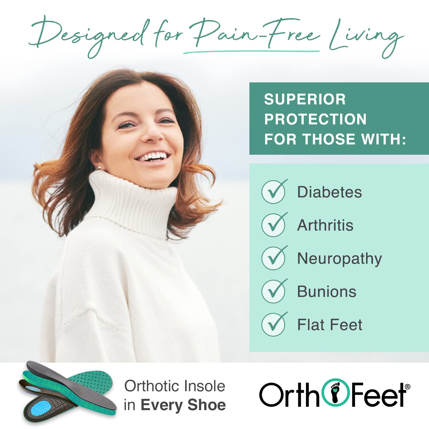 Orthofeet Women's Waterproof Winter Boots with Arch Support - Orthopedic Snow Boots for Women with Plantar Fasciitis & Foot Pain - Warm Comfortable Boots for Walking, Hiking & Cold Weather