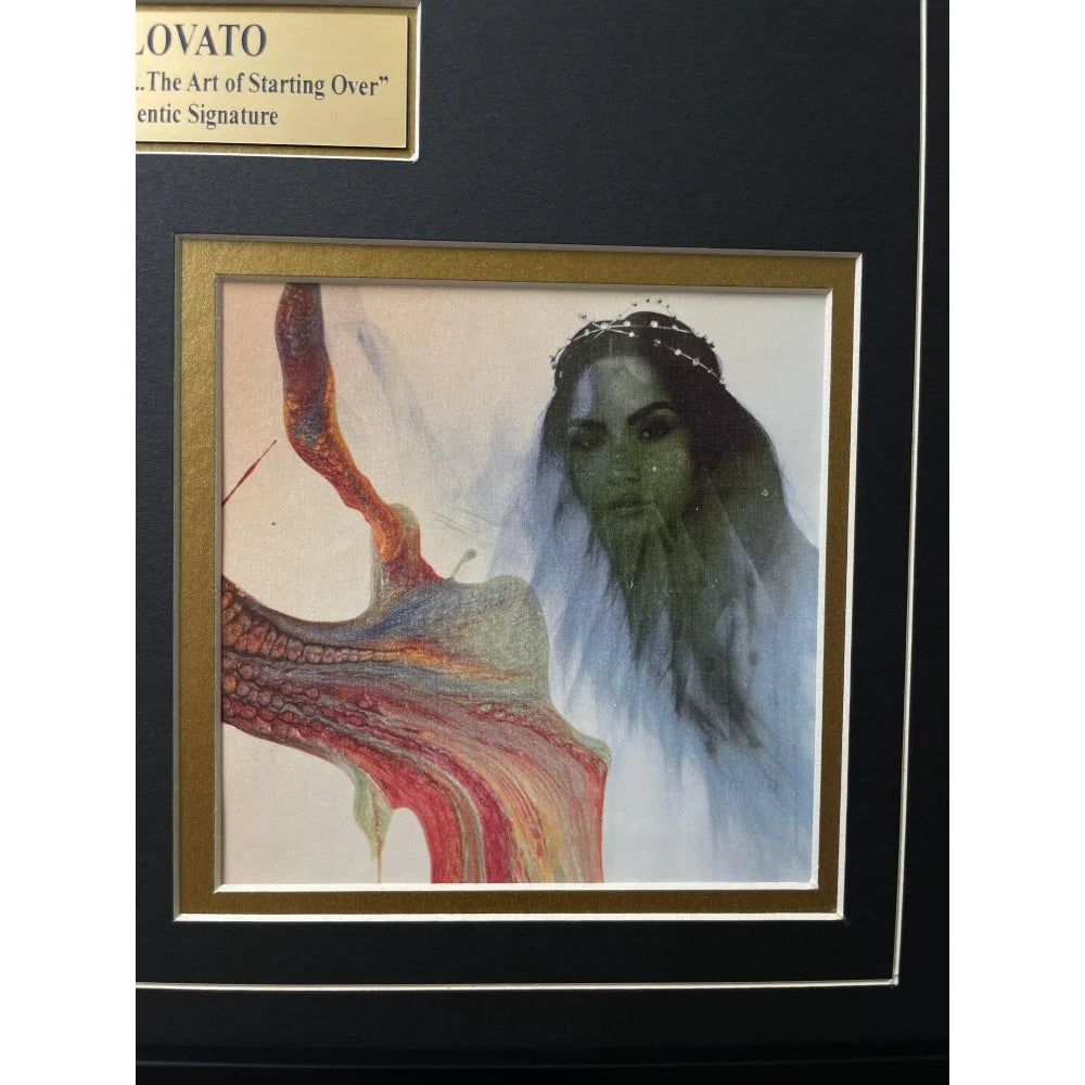 Demi Lovato Autographed Dancing Devil CD Album - PSA/DNA Certified Signed Memorabilia - Framed Collage Display for Music Fans & Collectors - Perfect for Home, Office, or Gift