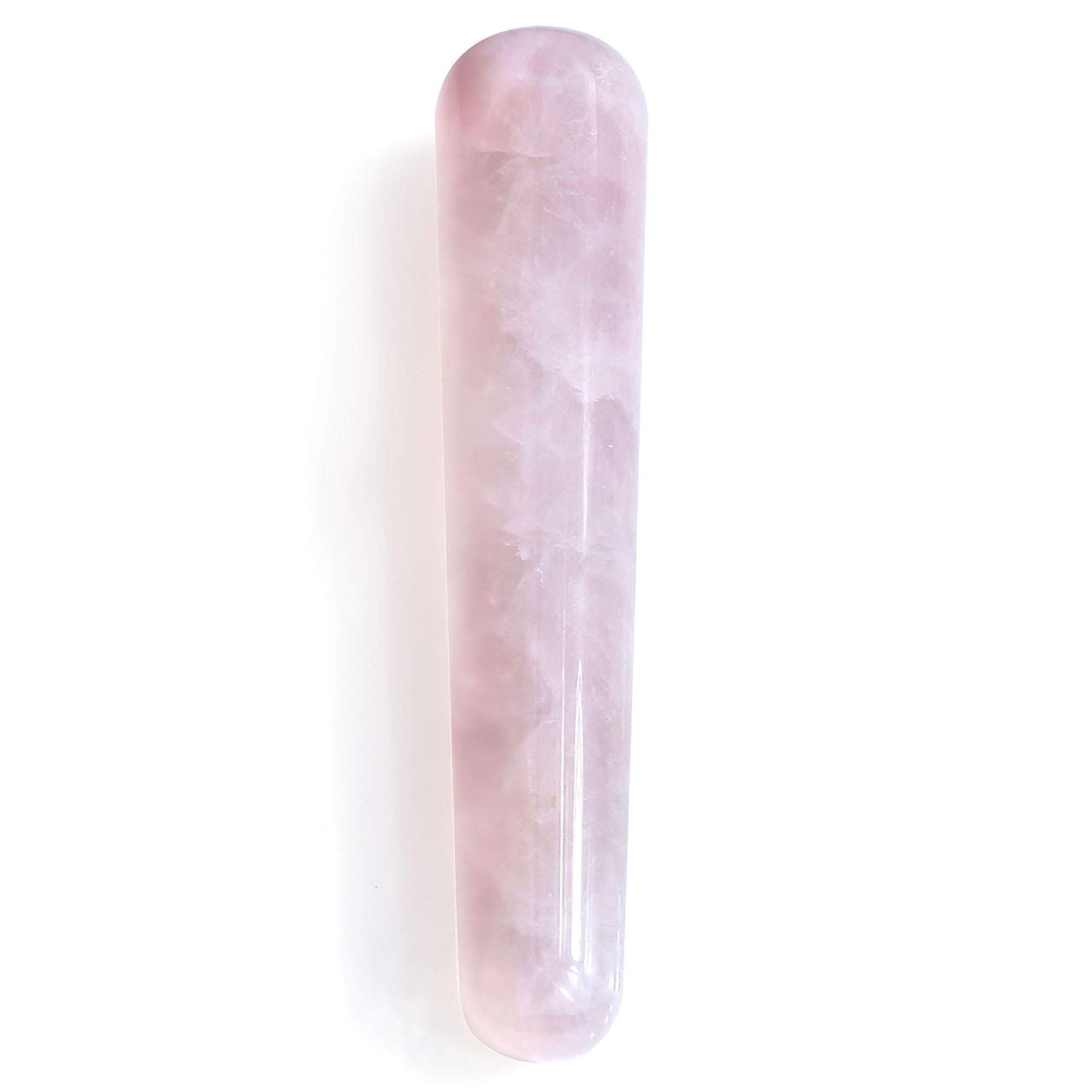 Jovivi Handmade Natural Rose Quartz Gua Sha Massage Tool - Facial & Body Scraping Therapy, Acupuncture Stick Point Treatment, Relaxing Gift for Women, Mom, Wife - Perfect for Self-Care, Spa Days & Mother's Day Gifts