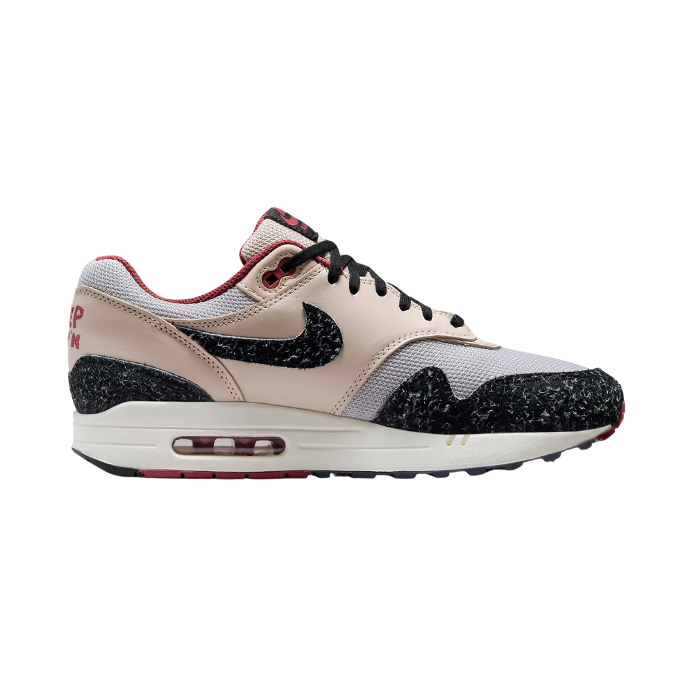 Nike Air Max 1 Keep Rippin Stop Slipping 2.0 Sneakers - Pearl White/Black/Vast Grey/Cedar - Running Shoes for Men & Women - Perfect for Gym, Workouts & Casual Wear