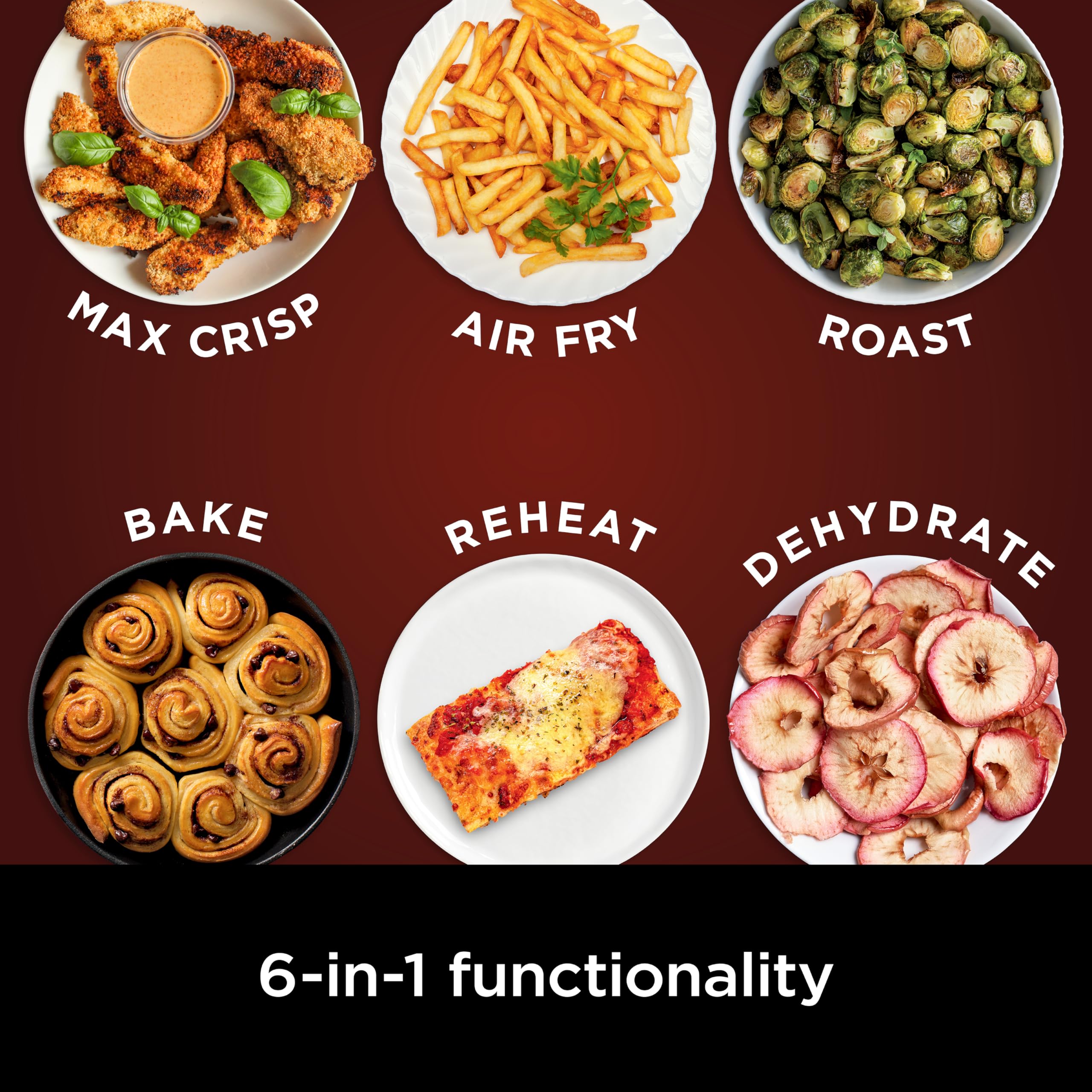 Ninja Air Fryer Pro XL 6.5 QT 6-in-1 Multi-Cooker with Max Crisp Technology - Air Fry, Roast, Bake, Reheat & Dehydrate up to 450°F - Large Capacity Countertop Oven for Healthy Cooking - Perfect for Family Meals, Snacks & Meal Prep (Grey, AF181C Canadian Version)