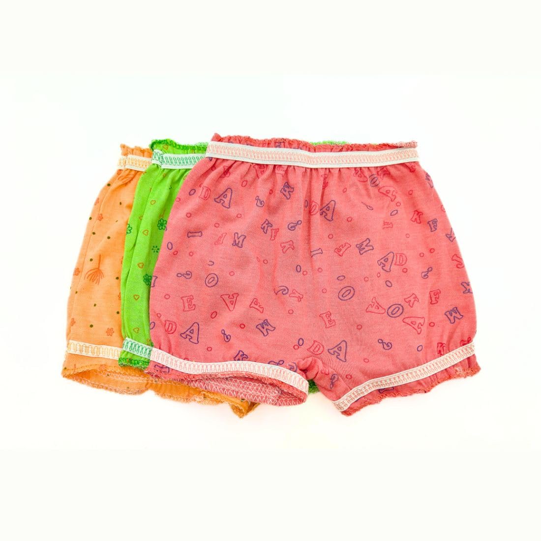KIDZILO Baby Bloomers for Boys & Girls - 6 Pack Soft Cotton Unisex Underwear | Cute Allover Print Shorts for Toddlers & Infants | Perfect for Playtime, Diaper Cover & Everyday Comfort