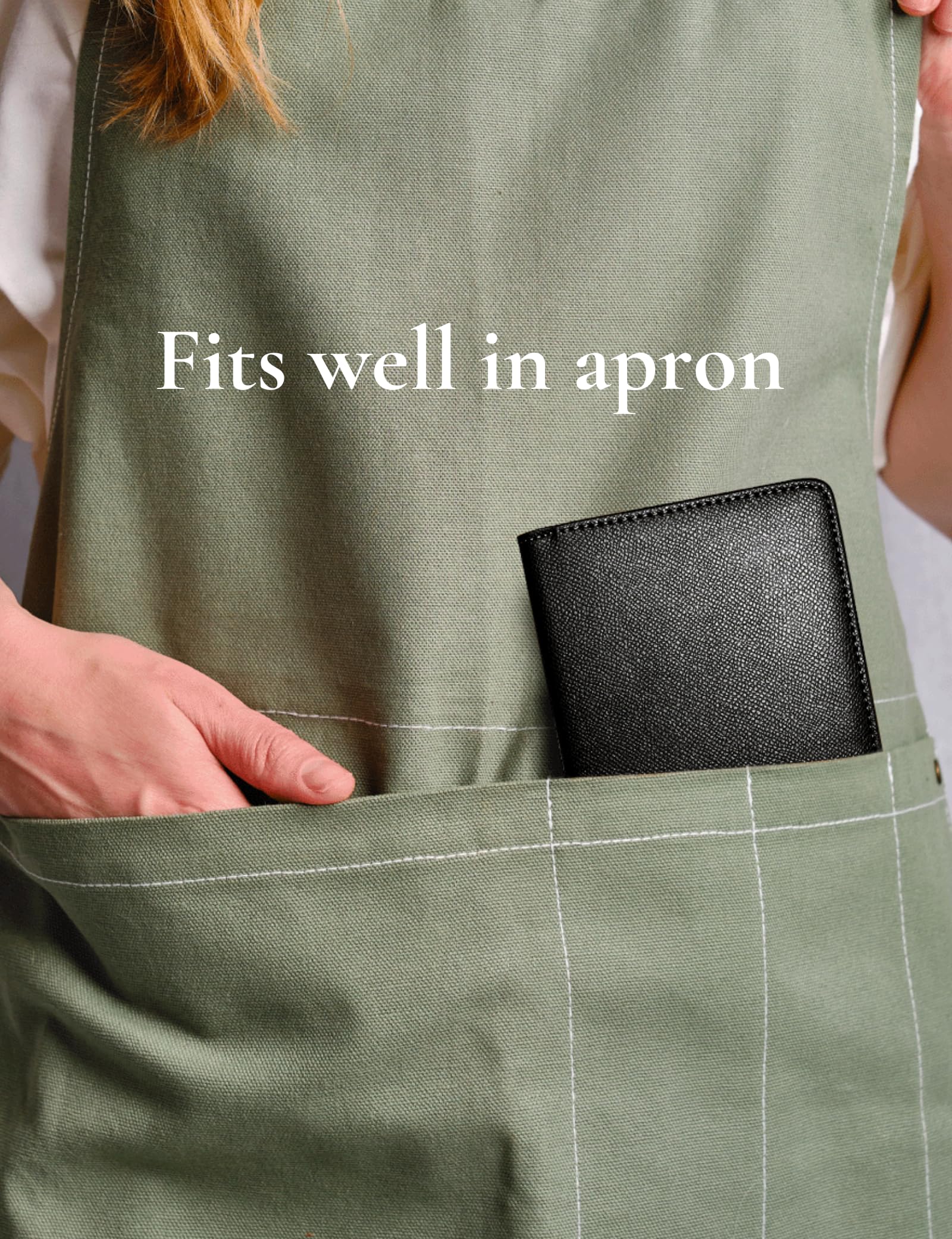 Premium Server Book with Zipper & Magnetic Pocket - Professional Waitress Check Booklet for Restaurants, Bars & Cafes - Fits Server Apron with High-Capacity Pockets - Ideal for Order Taking, Bill Presenting & Tip Collection (Black)